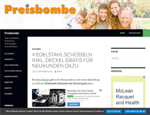 Tablet Screenshot of preisbombe.de